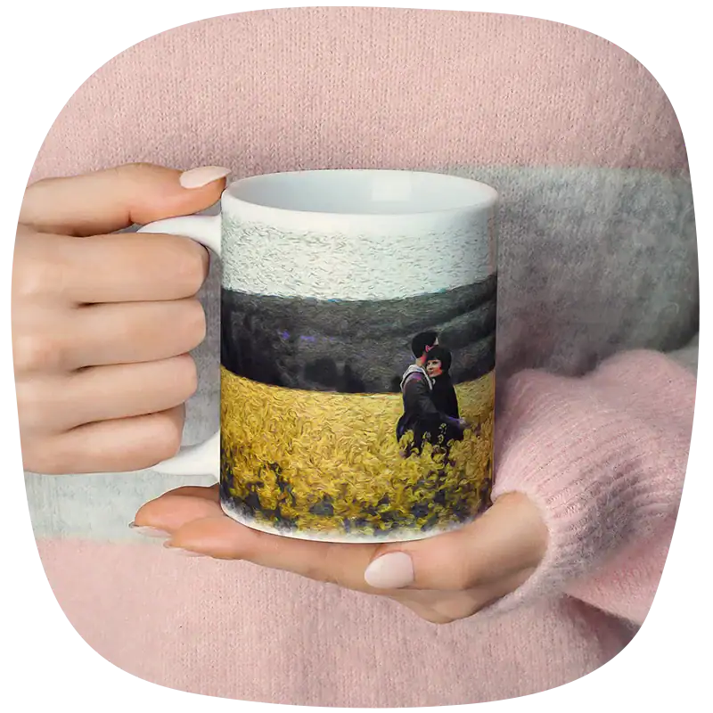 Sesión foto pareja a tazas